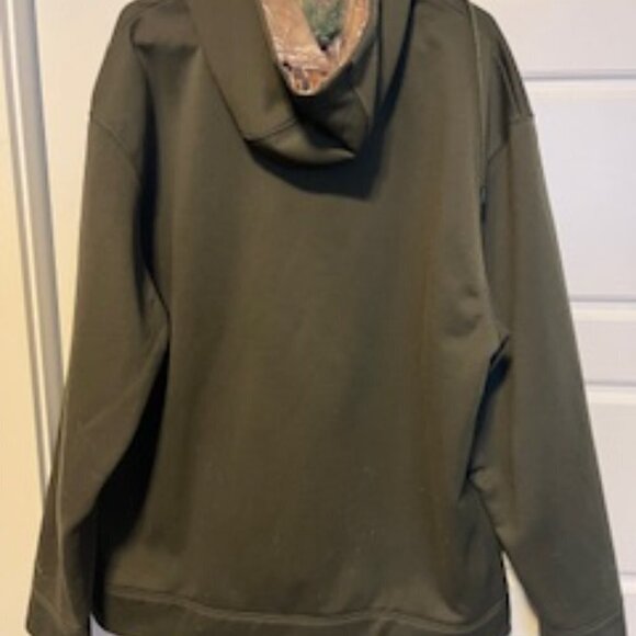 Men's Under Armour Sweatshirt, Size XL Olive Green & Camo patterned - Picture 6 of 6